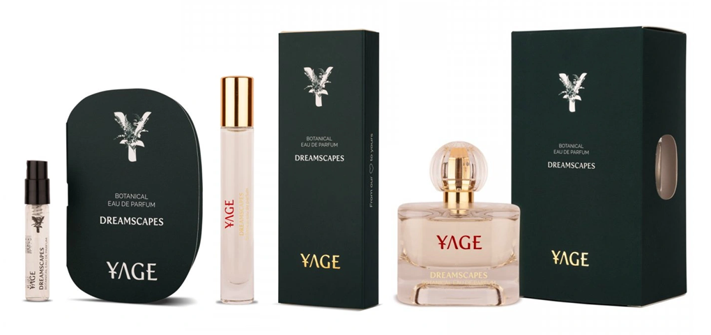 Parfémy Yage: Neroli Hue, Dreamscapes, Elysium, Forbidden Orris a Holly Leather