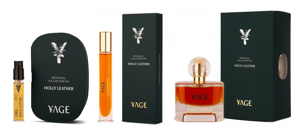 Parfémy Yage: Neroli Hue, Dreamscapes, Elysium, Forbidden Orris a Holly Leather