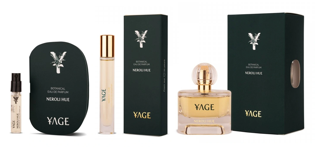 Parfémy Yage: Neroli Hue, Dreamscapes, Elysium, Forbidden Orris a Holly Leather