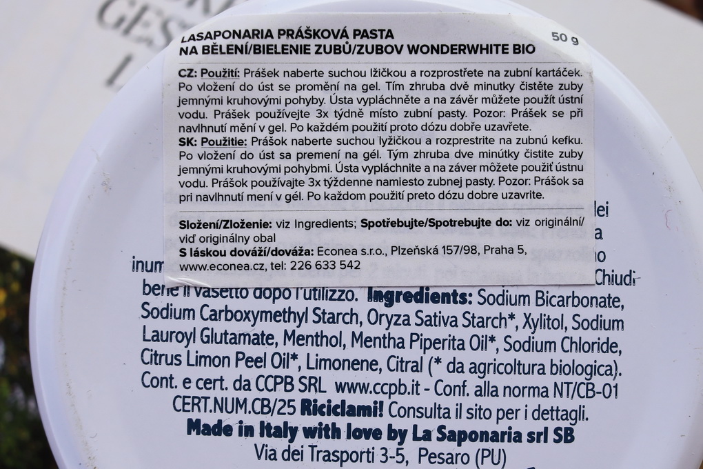 laSaponaria sada produktů na bělení zubů WonderWhite | přírodní bělení zubů - 4 recenze