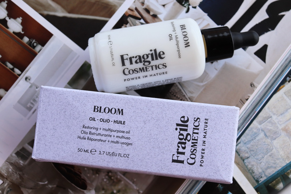 Fragile Cosmetics Bloom multifunkční olej | koncentrované luxusní složení na vlasy, tělo i pleť - recenze