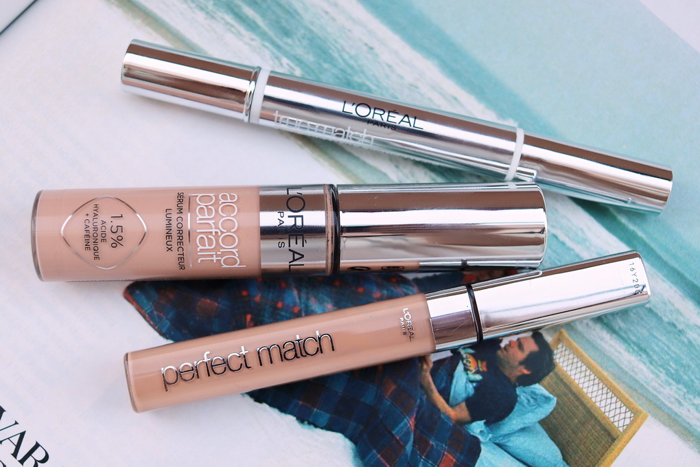 3 korektory L'Oréal Paris True Match: Eye-Cream In A Concealer, 3.N Creamy Beige a Radiant Serum Concealer (3 srovnávací recenze)