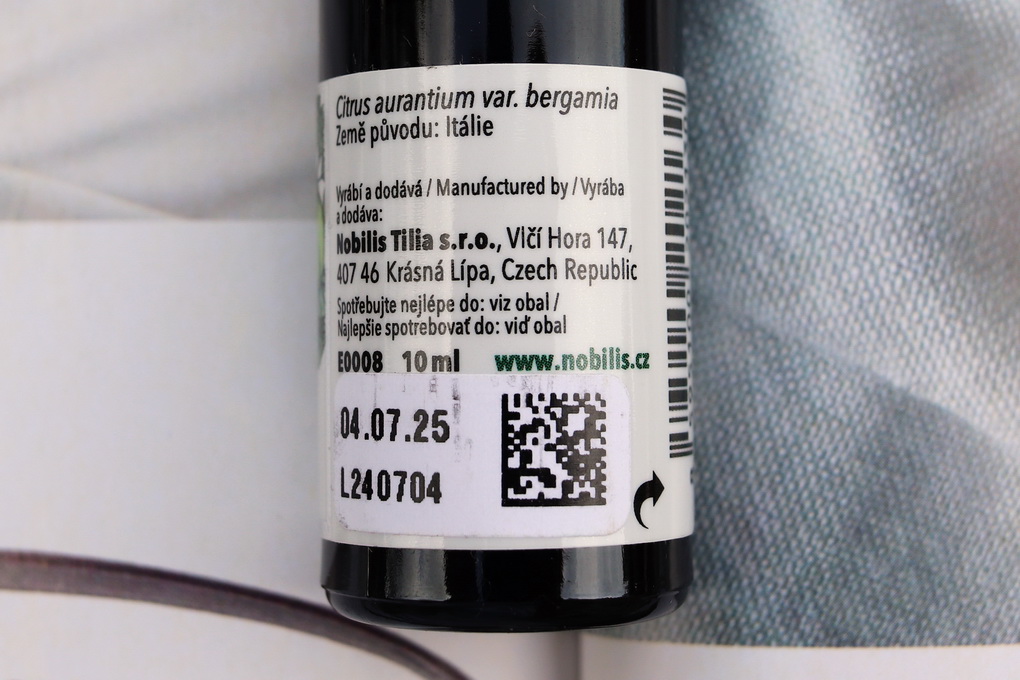 Éterické oleje Nobilis Tilia - Mandarinka, Borovice, Bergamot a Kadidlo - recenze a tipy pro využití