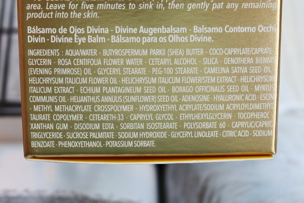 Divine oční krém od L'Occitane pro zpevnění a projasnění pleti kolem očí